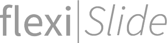 FlexiSlide logo grijs
